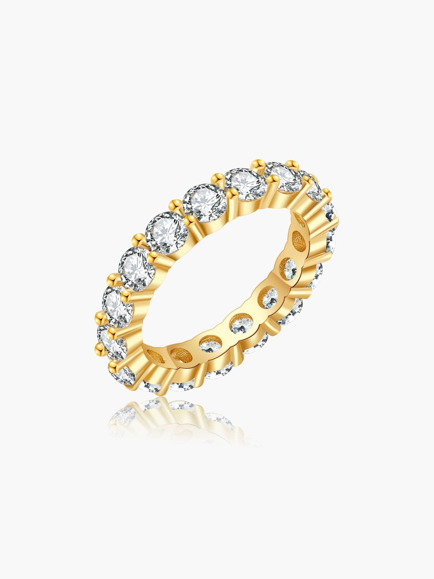Radiant Zirconia Band Ring