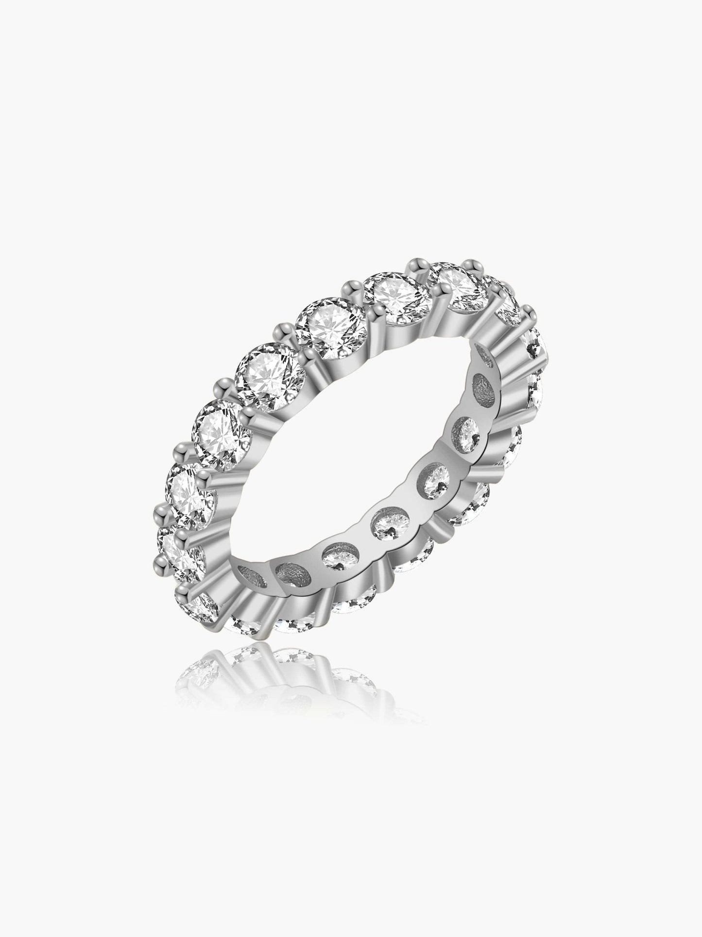 Radiant Zirconia Band Ring