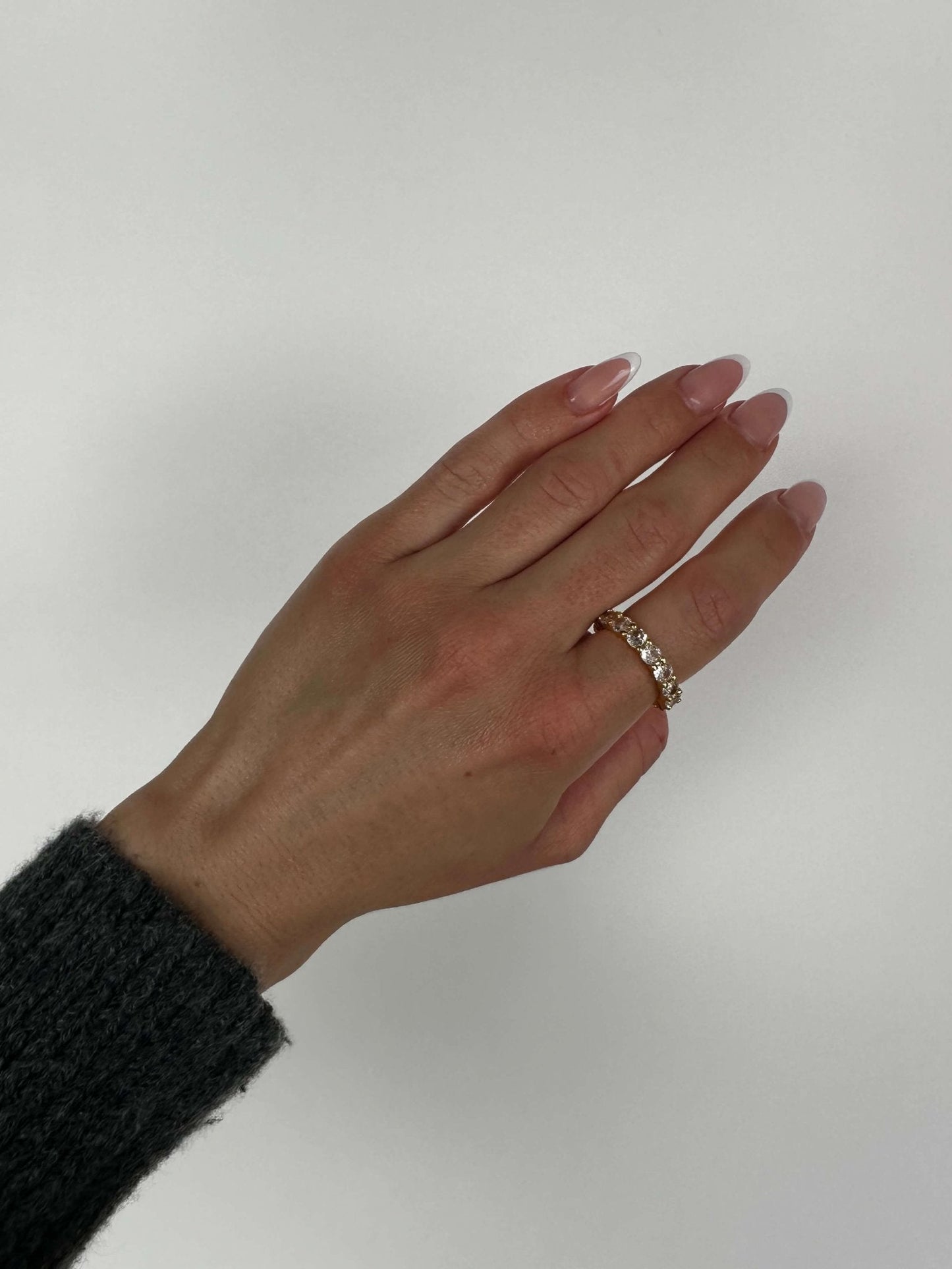 Radiant Zirconia Band Ring