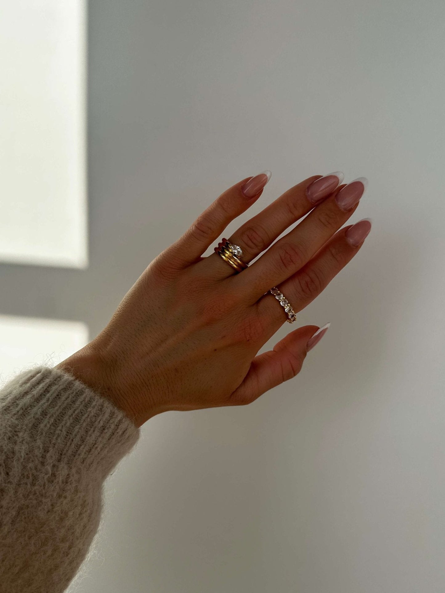 Radiant Zirconia Band Ring
