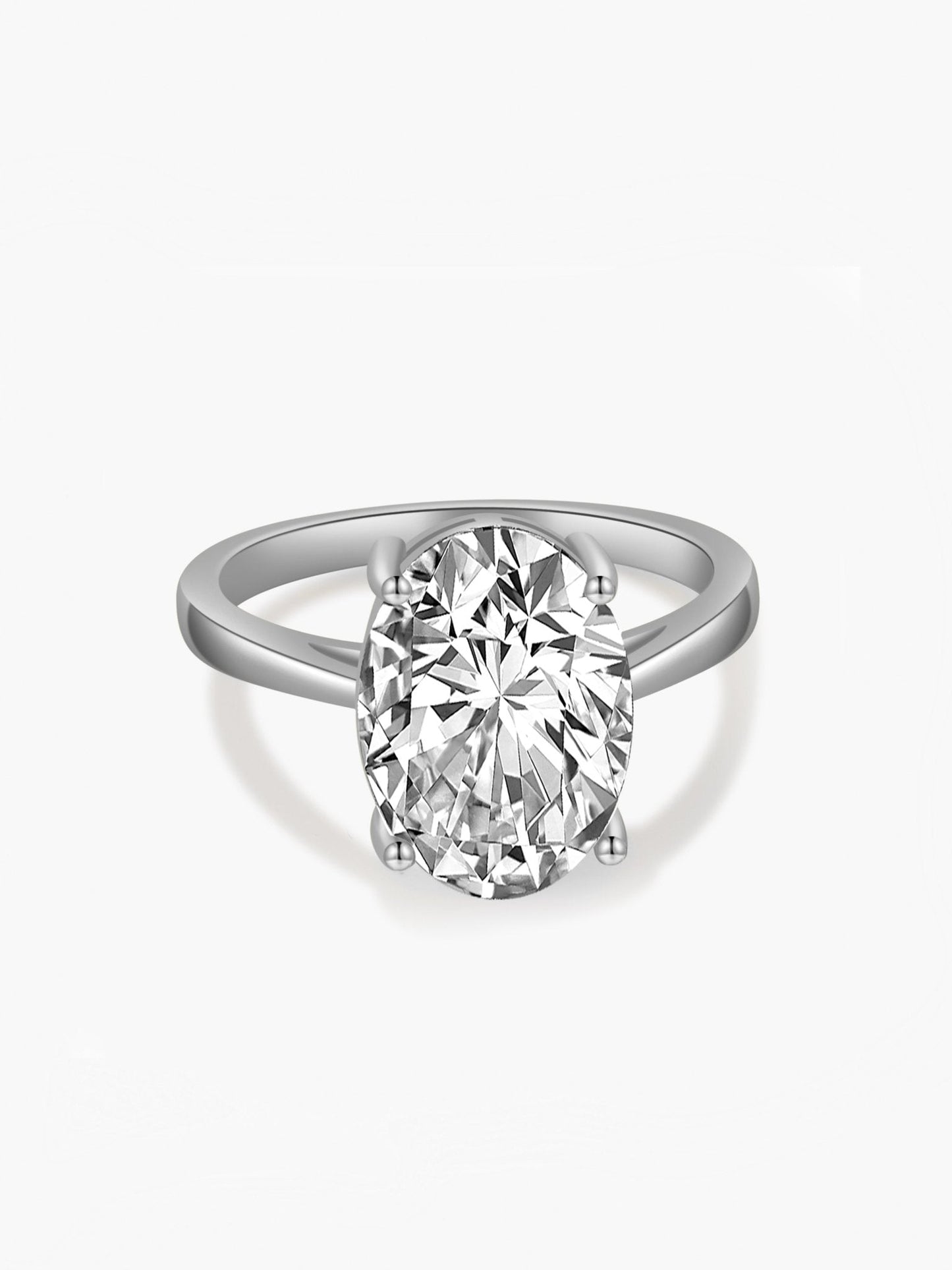 Oval Zirconia Band Ring