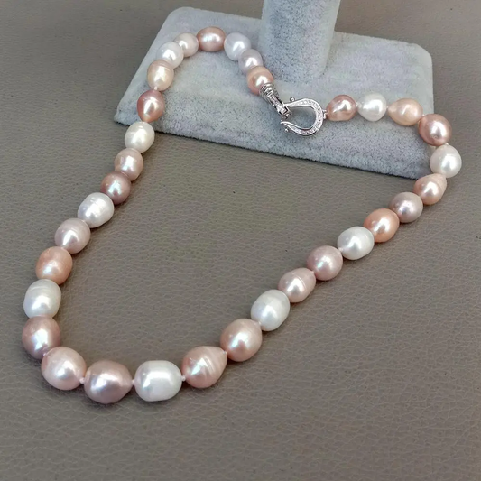 Vibrantly Colored Pearl Necklace