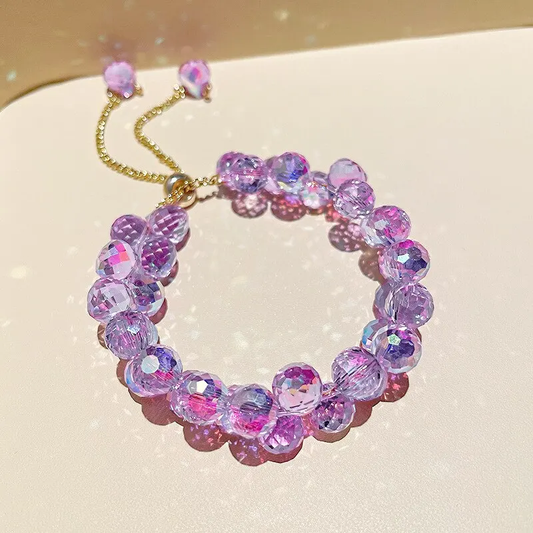 Chic Purple Crystal Bracelet