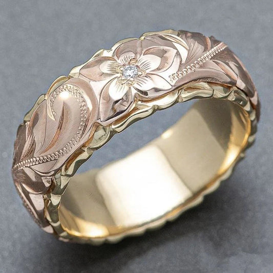 Antique Floral Gold Ring