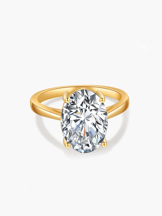Oval Zirconia Band Ring